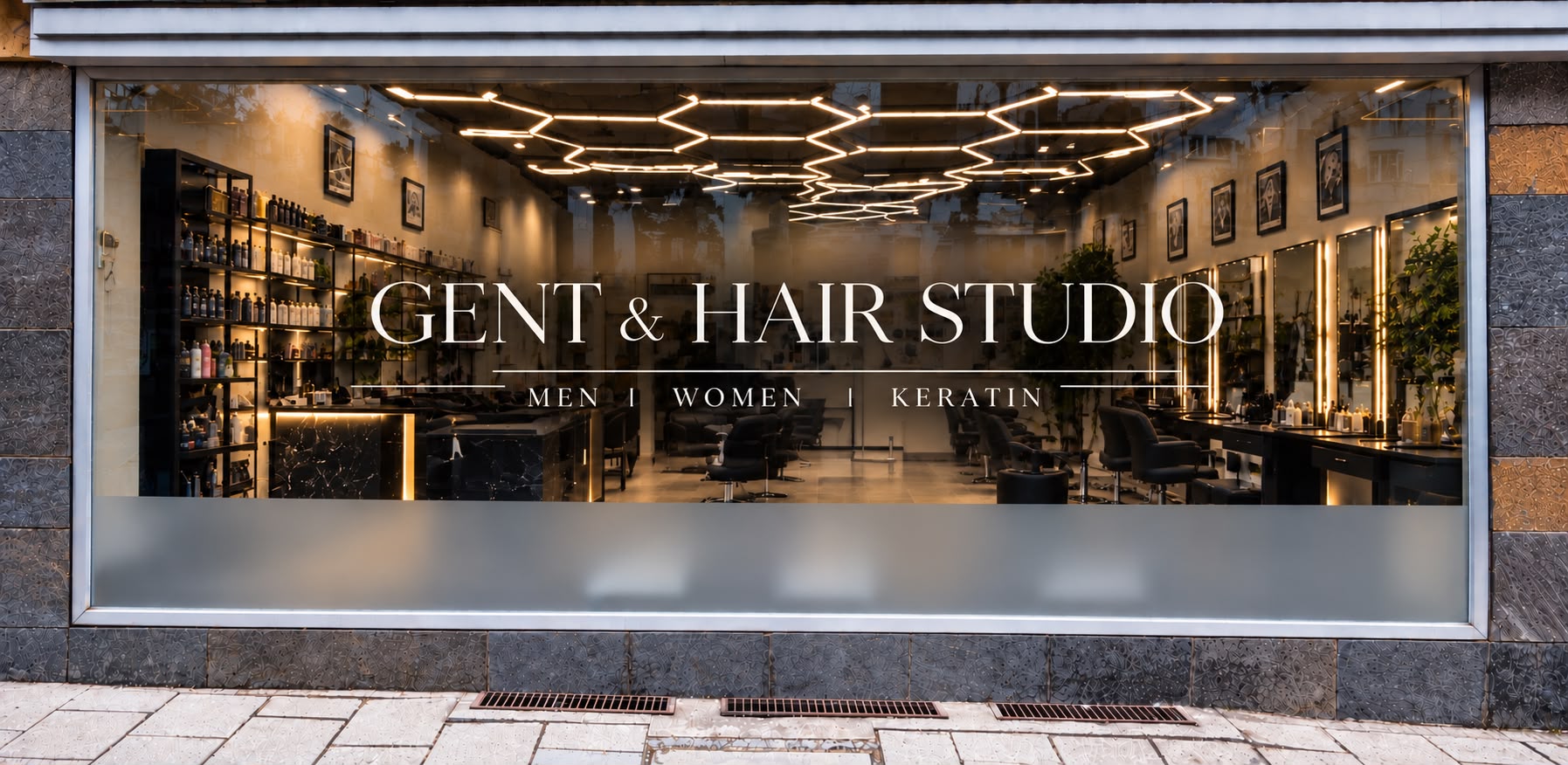 Außenansicht des Gent & Hair Studio
